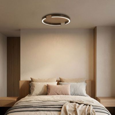 Brons modern plafond aluminium, Copertino, 23W, white switch LED, 3 stegs dimmer