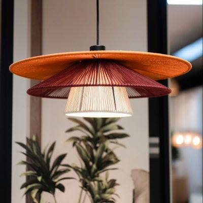 Flerfärgad rustik fönsterlampa tyg, Pignona