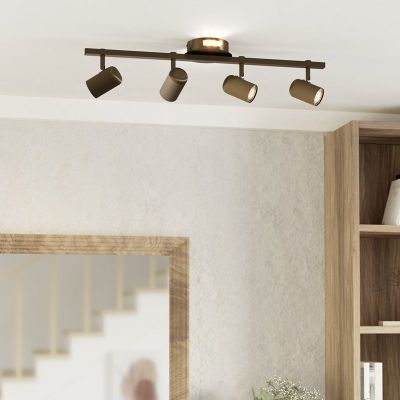Brons modern spotlight tak stål, Montemurro, 3,7W, white switch LED
