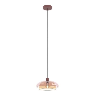 Röd retro fönsterlampa glas, Salesiani