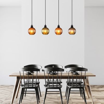 Flerfärgad retro fönsterlampa glas, Zoubida