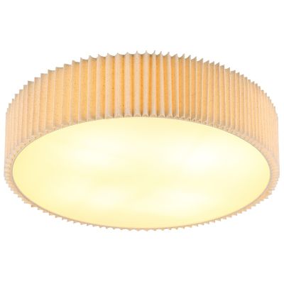 Beige modern taklampa tyg, Prya