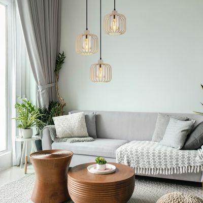 Brun industri fönsterlampa metall, Abubakar