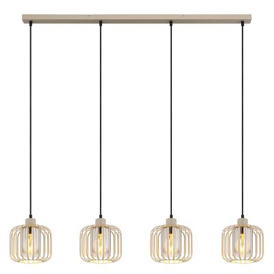 Beige industri pendellampa matbord metall, Jolanda