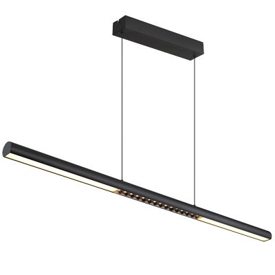 Svart modern pendellampa matbord metall, Jakub, 24W, 3000K LED