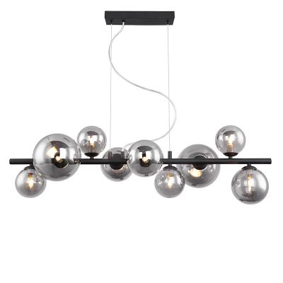 Svart design fönsterlampa glas, Melinda