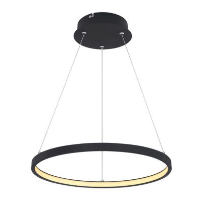 Svart modern pendellampa matbord metall, Jeana, 19W, 3000K LED