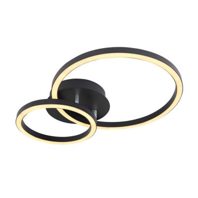 Svart modern plafond metall, Palica, 18W, 3000K LED