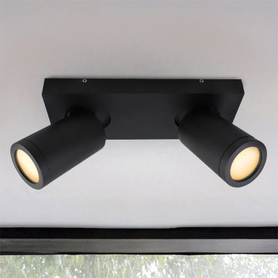 Modern spotlight tak svart, Kenan, IP44