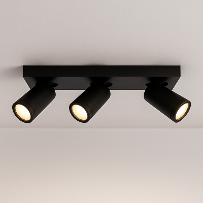 Modern spotlight tak svart, Kenan, IP44