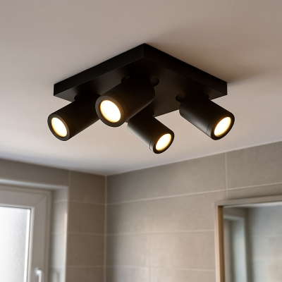 Modern spotlight tak svart, Kenan, IP44
