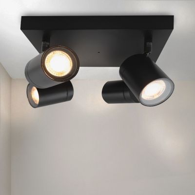 Modern spotlight tak svart, Ciara, IP44