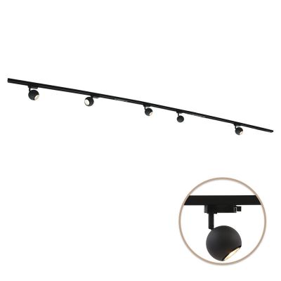 3M 1 fas skensystem svart + 5 Alco spotlights