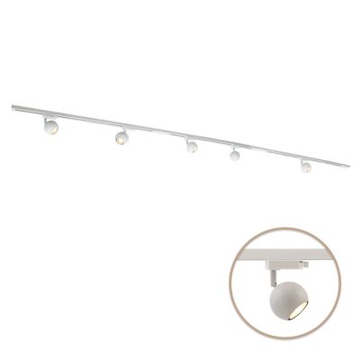 3M 1 fas skensystem vit + 5 Alco spotlights