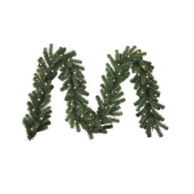 270 cm krans, 30 LED-lampor, batteridriven, lämplig för utomhusbruk