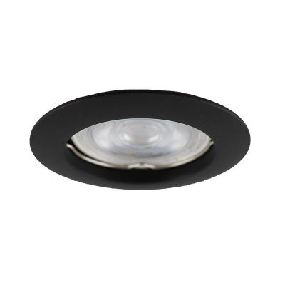 Aluminium infälld spotlight svart, Ipsi