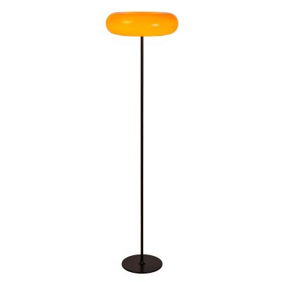 Orange golvlampa retro, Sentino, med brytare