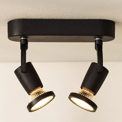 Svart spotlight tak modern, Jaster