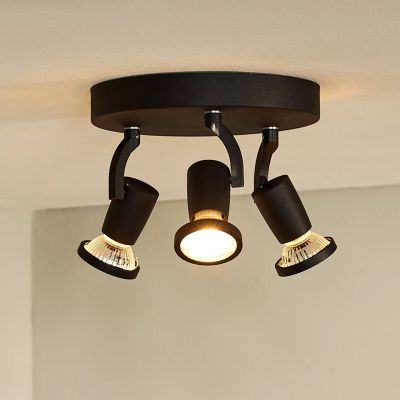 Svart spotlight tak modern, Jaster