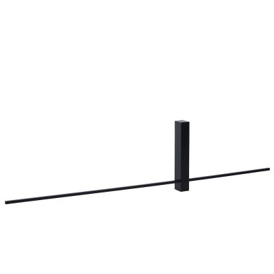 Svart vägglampa modern, Segin, 10W, 2700K LED