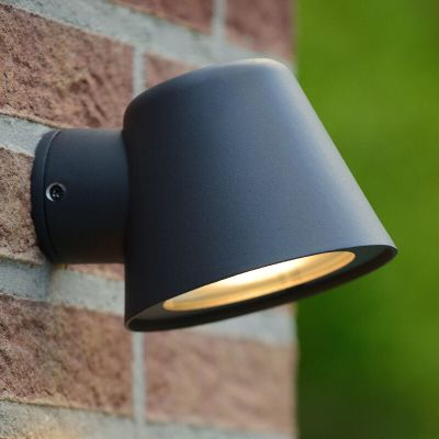 Antracit utelampa modern, Dingo, IP44