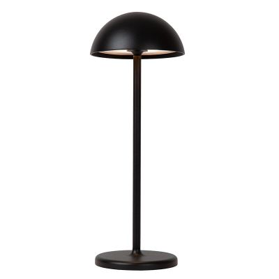 Svart bordslampa utomhus retro, Joy, 1,5W, 3000K LED, IP54, med beröringsdimmer