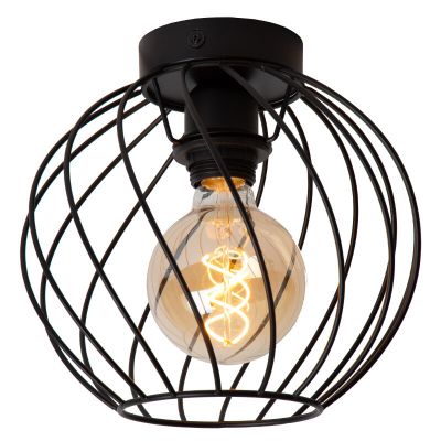 Svart taklampa klassisk, Danza