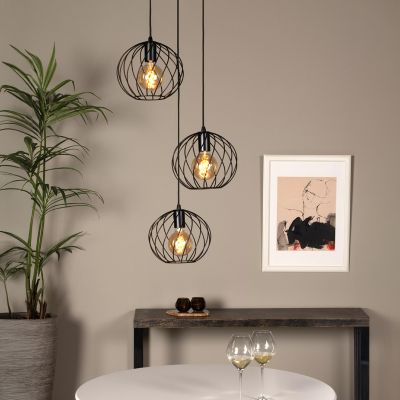 Svart fönsterlampa klassisk, Danza