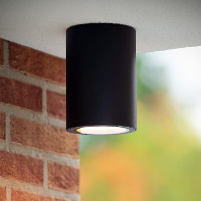 Svart utanpåliggande spotlight modern, Volantis, IP54