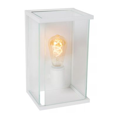Vit utelampa modern, Claire, IP54