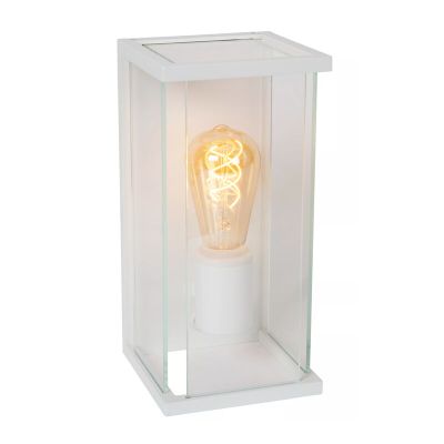 Vit utomhus vägglampa med rörelsesensor modern, Claire, IP54