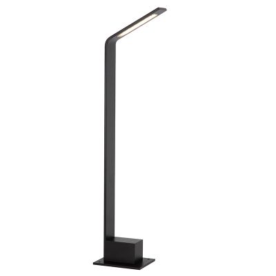 Svart utelampa modern, Lawford, 6W, 3000K LED, IP54