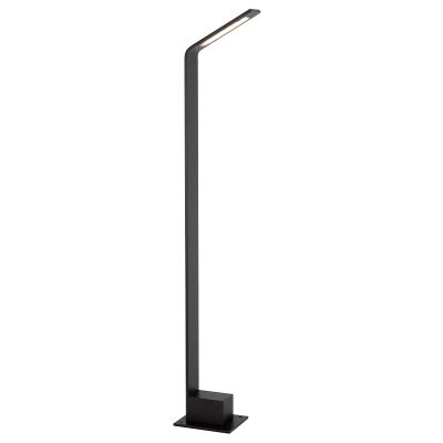 Svart utelampa modern, Lawford, 6W, 3000K LED, IP54
