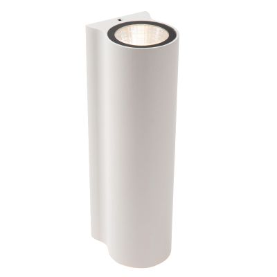 Vit up down vägglampa modern, Akra, 6W, 3000K LED, IP54