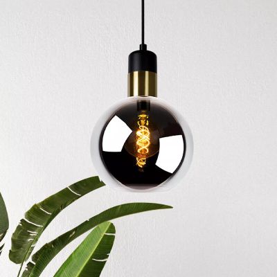 Grå fönsterlampa vintage, Julius