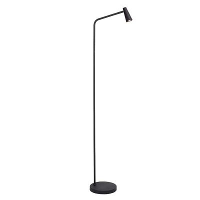 Svart uppladdningsbar golvlampa modern, Stirling, 3W, 2700K LED, med beröringsdimmer