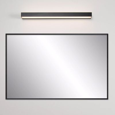Svart badrumslampa vägg modern, Alexa, 8W, 3000K LED, IP44