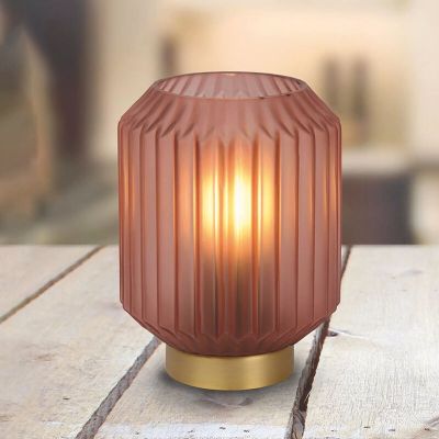 Guld bordslampa klassisk, Sueno, med brytare