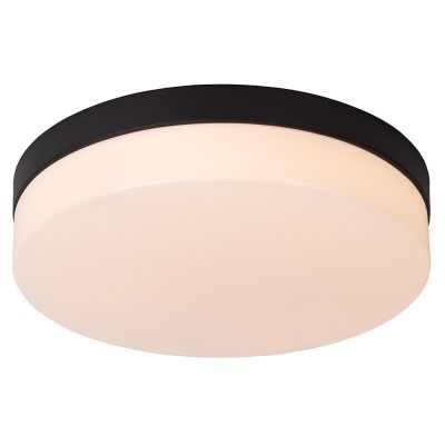 Svart taklampa badrum plast, Biskit, 18W, 2700K LED, IP44