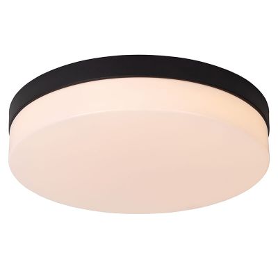 Svart taklampa badrum plast, Biskit, 24W, 2700K LED, IP44