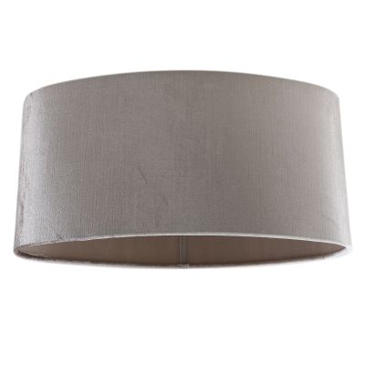 40 cm oval lampskärm sammet grå, Emilius