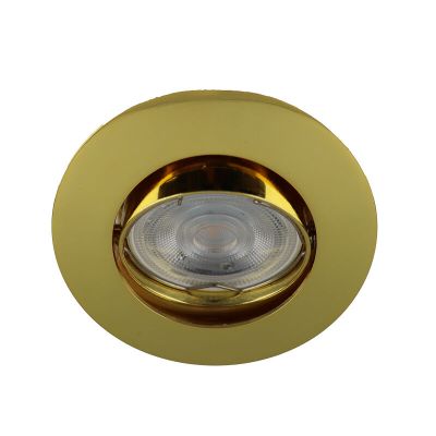 Guld modern mini infälld spotlight aluminium, Lenx