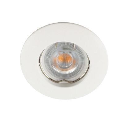Vit modern mini infälld spotlight aluminium, Rosi