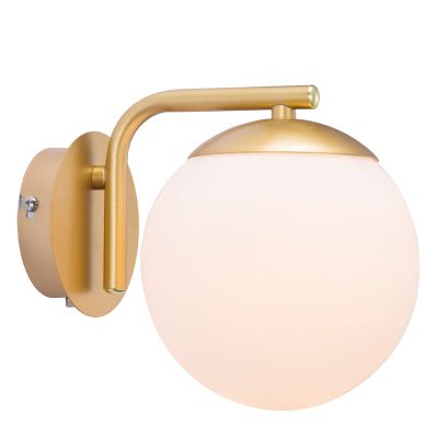 Mässing vägglampa design, Grant, med brytare