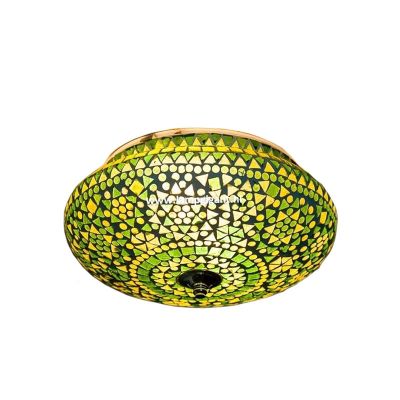 Grön orientalisk plafond mosaik, Mimoun