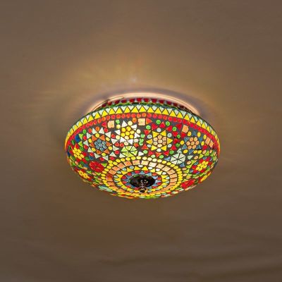Flerfärgad orientalisk plafond mosaik, Mimoun