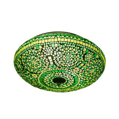 Grön orientalisk plafond mosaik, Louay