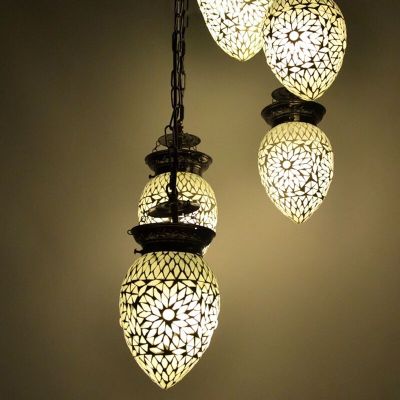 Transparent orientalisk fönsterlampa mosaik, Amir