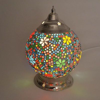 Flerfärgad orientalisk bordslampa mosaik, Sabri