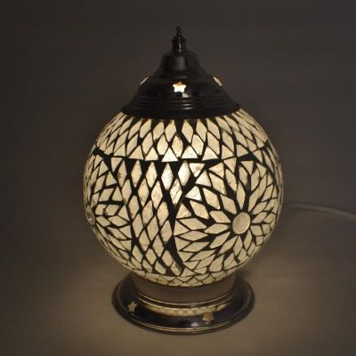Transparent orientalisk bordslampa mosaik, Sabri